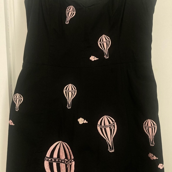 Anthropologie Elevenes | Black and Pink Hot Air Balloon Dress - Picture 2 of 8